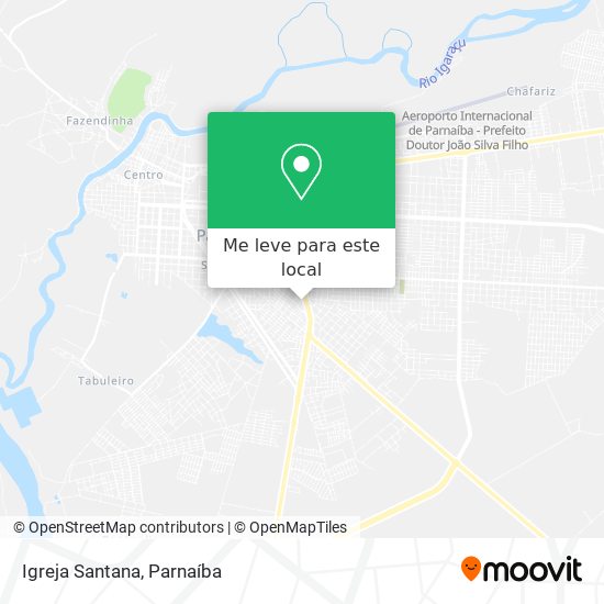 Igreja Santana mapa