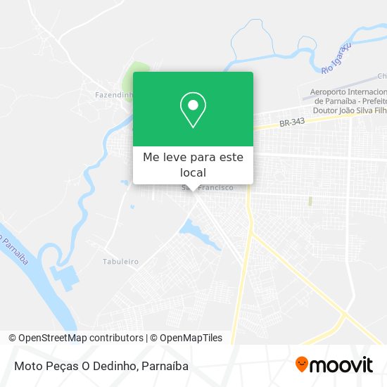 Moto Peças O Dedinho mapa