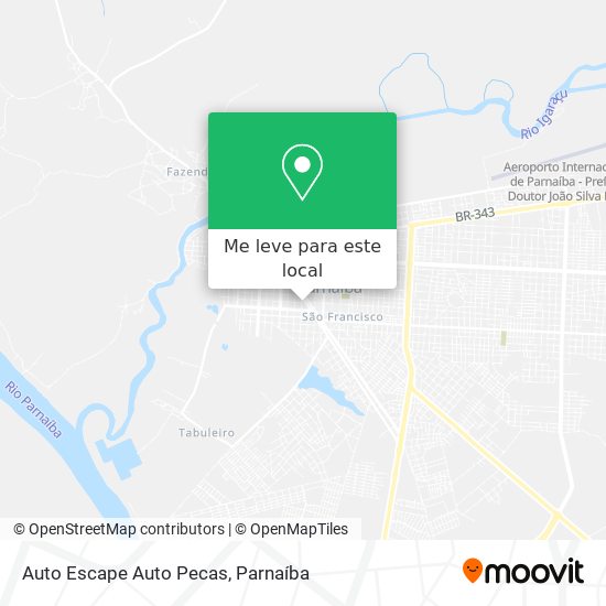 Auto Escape Auto Pecas mapa