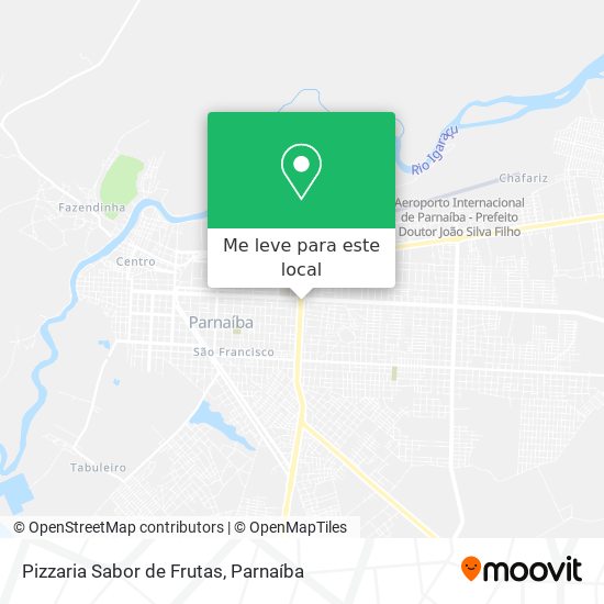 Pizzaria Sabor de Frutas mapa