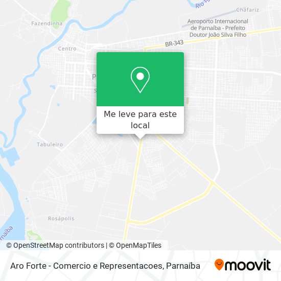 Aro Forte - Comercio e Representacoes mapa