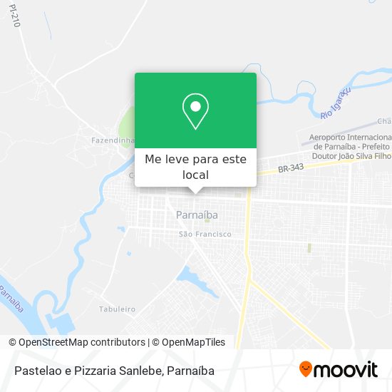 Pastelao e Pizzaria Sanlebe mapa