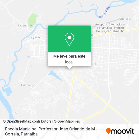 Escola Municipal Professor Joao Orlando de M Correia mapa