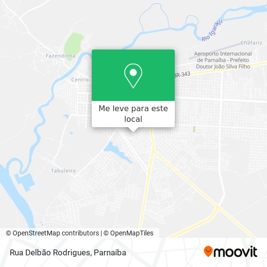 Rua Delbão Rodrigues mapa