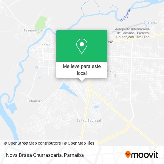Nova Brasa Churrascaria mapa