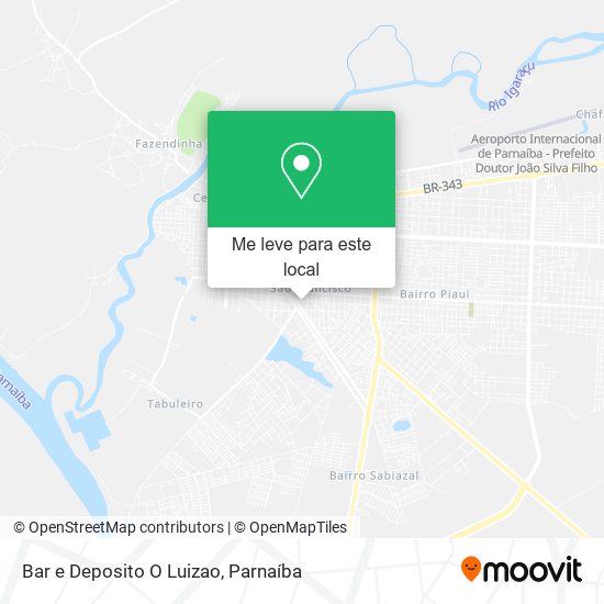 Bar e Deposito O Luizao mapa