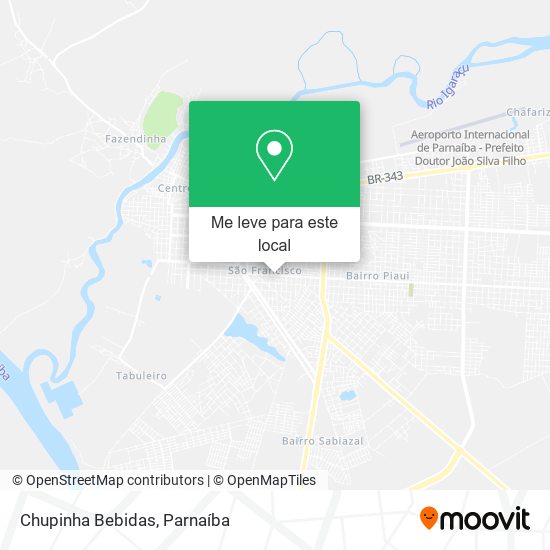 Chupinha Bebidas mapa