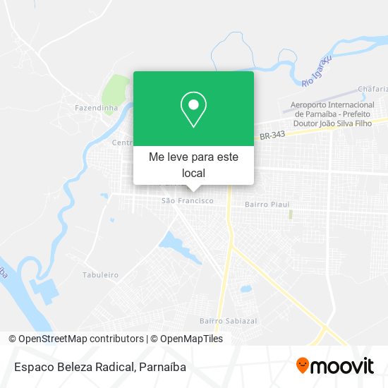 Espaco Beleza Radical mapa