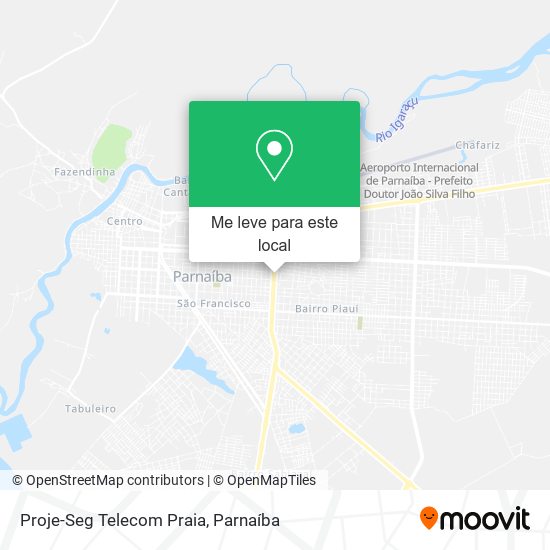 Proje-Seg Telecom Praia mapa
