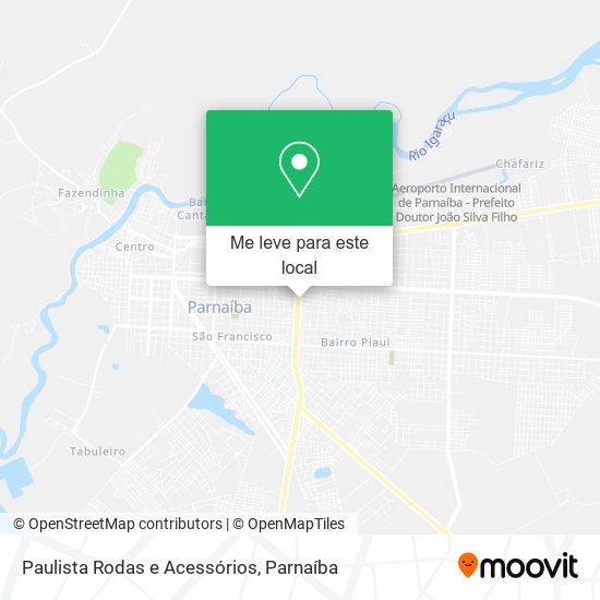 Paulista Rodas e Acessórios mapa