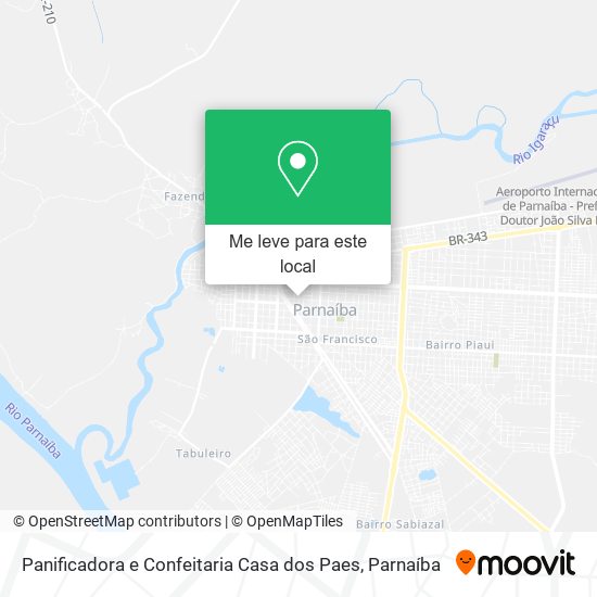 Panificadora e Confeitaria Casa dos Paes mapa