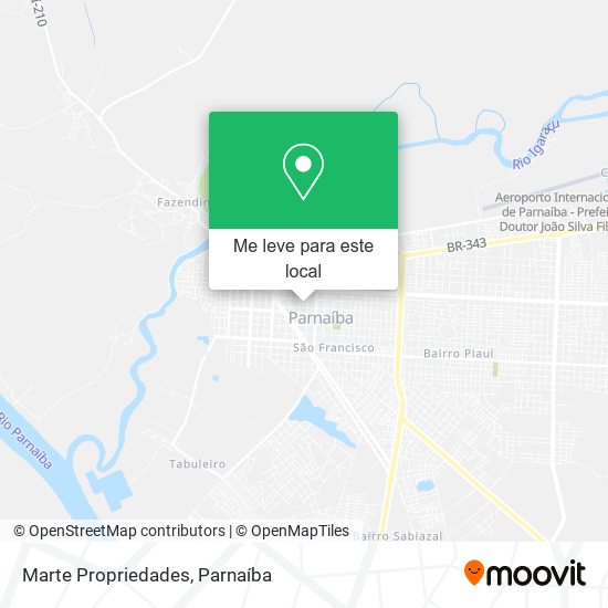 Marte Propriedades mapa