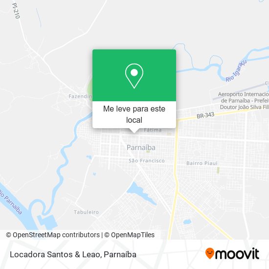 Locadora Santos & Leao mapa