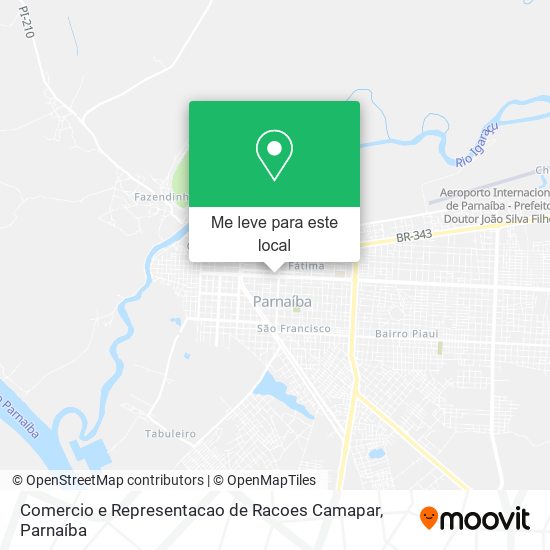 Comercio e Representacao de Racoes Camapar mapa