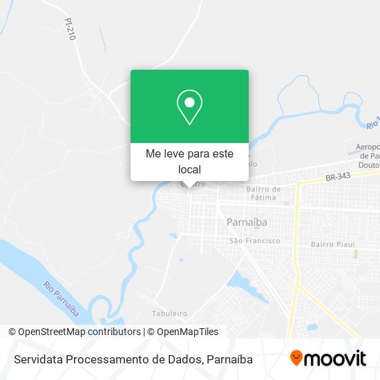 Servidata Processamento de Dados mapa