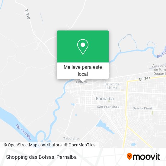 Shopping das Bolsas mapa