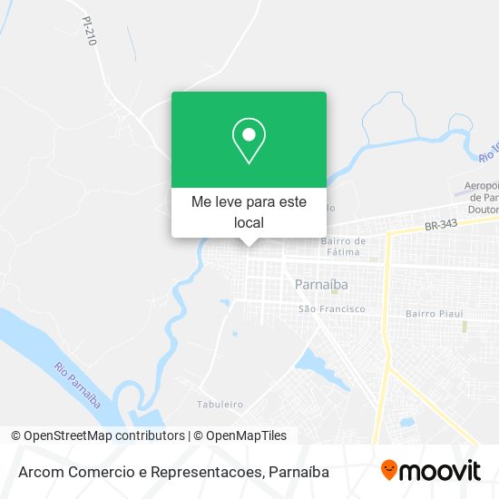 Arcom Comercio e Representacoes mapa