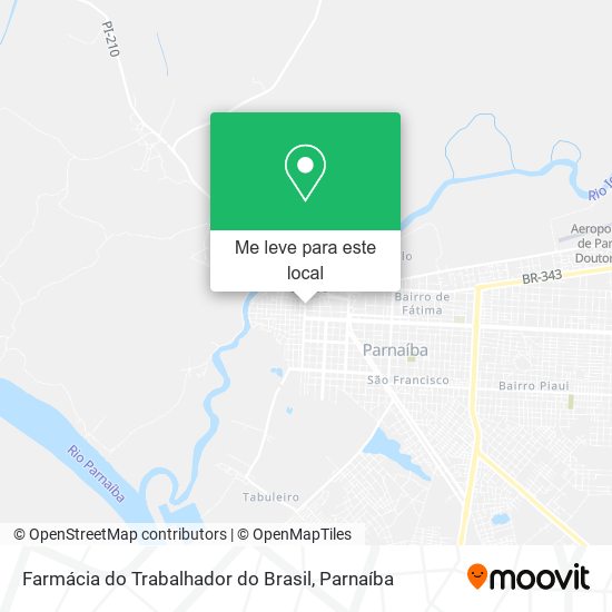 Farmácia do Trabalhador do Brasil mapa