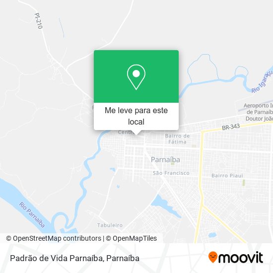 Padrão de Vida Parnaíba mapa