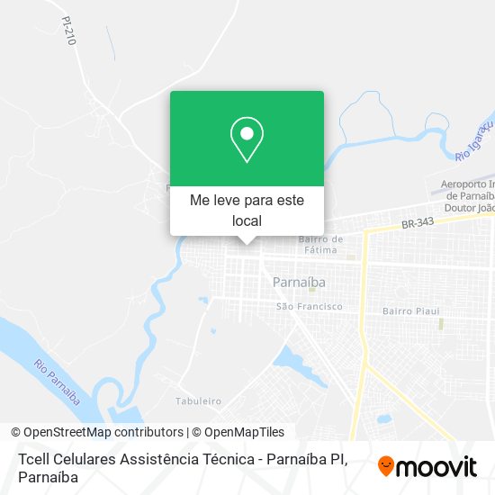 Tcell Celulares Assistência Técnica - Parnaíba PI mapa