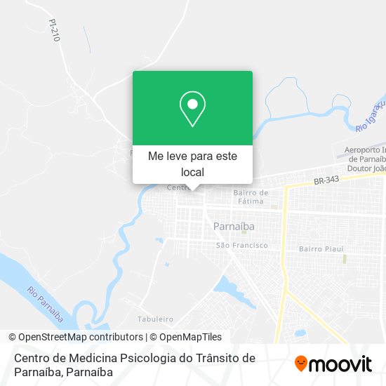 Centro de Medicina Psicologia do Trânsito de Parnaíba mapa