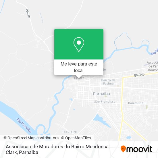 Associacao de Moradores do Bairro Mendonca Clark mapa