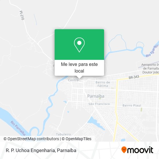 R. P. Uchoa Engenharia mapa