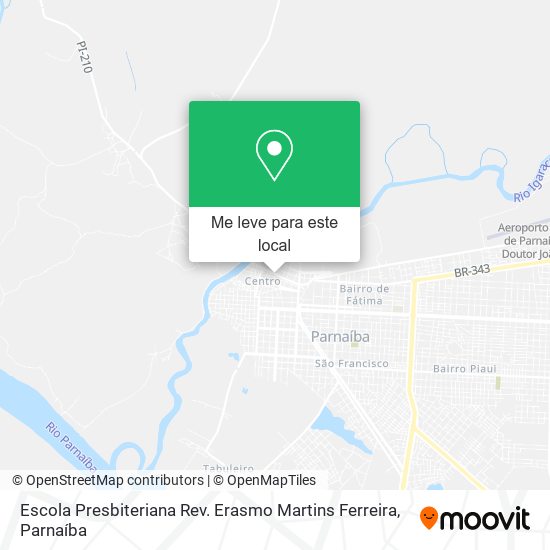 Escola Presbiteriana Rev. Erasmo Martins Ferreira mapa