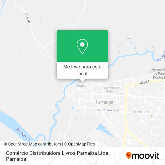 Comércio Disttribuidora Livros Parnaíba Ltda mapa