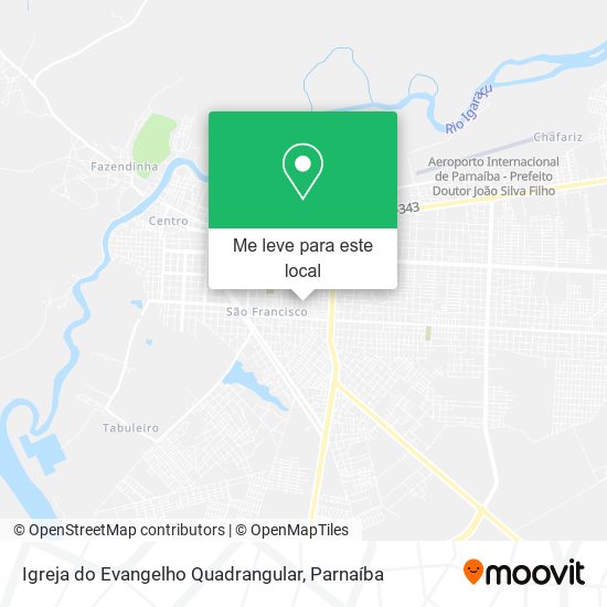 Igreja do Evangelho Quadrangular mapa