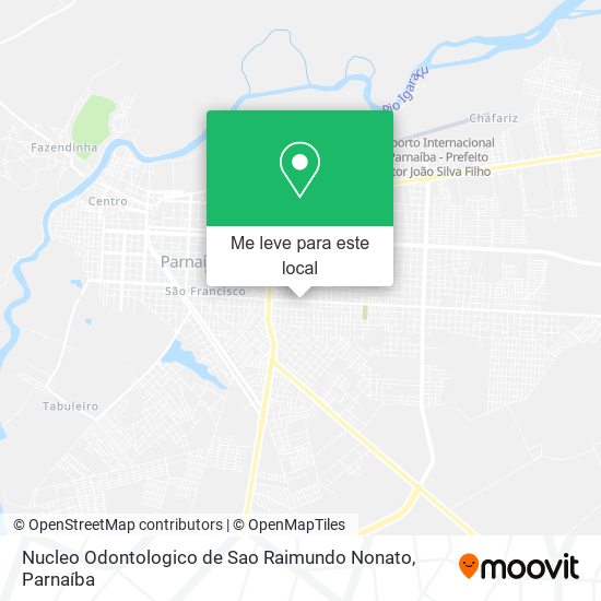 Nucleo Odontologico de Sao Raimundo Nonato mapa
