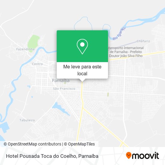 Hotel Pousada Toca do Coelho mapa