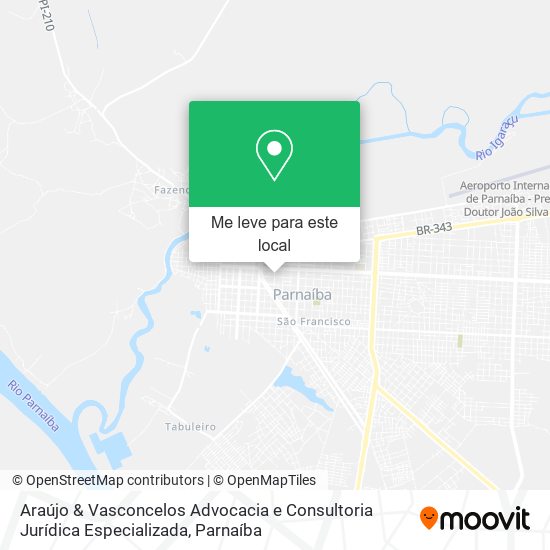 Araújo & Vasconcelos Advocacia e Consultoria Jurídica Especializada mapa