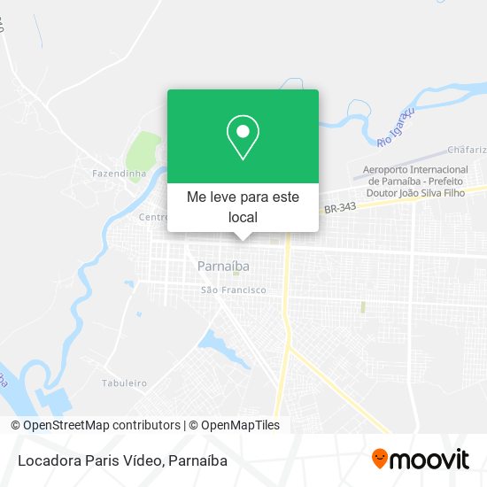 Locadora Paris Vídeo mapa