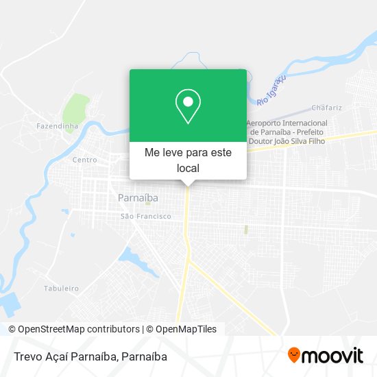 Trevo Açaí Parnaíba mapa