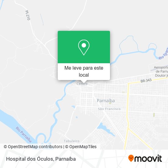 Hospital dos Óculos mapa
