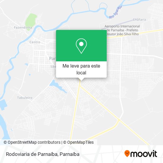 Rodoviaria de Parnaíba mapa