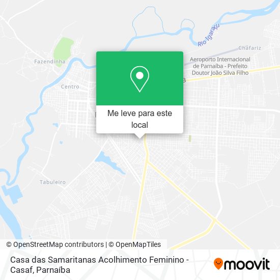 Casa das Samaritanas Acolhimento Feminino - Casaf mapa