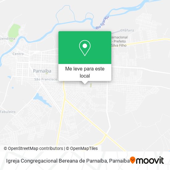 Igreja Congregacional Bereana de Parnaíba mapa
