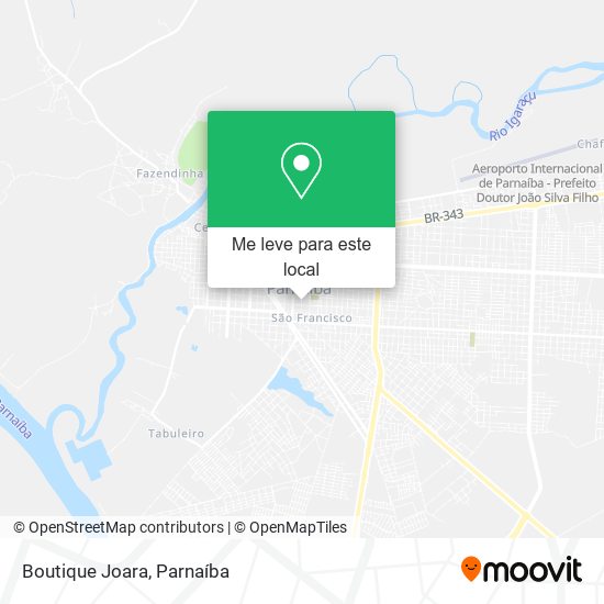 Boutique Joara mapa