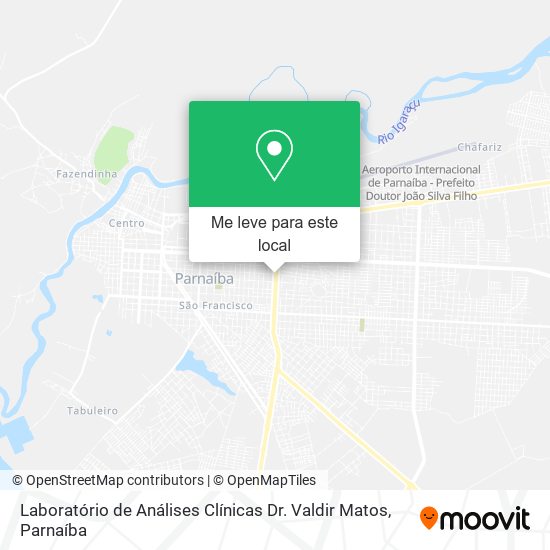 Laboratório de Análises Clínicas Dr. Valdir Matos mapa