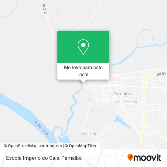 Escola Imperio do Cais mapa