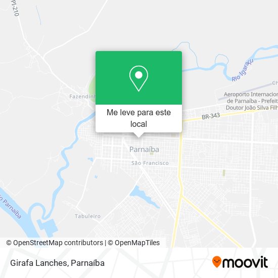 Girafa Lanches mapa