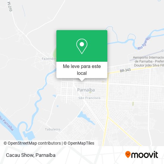 Cacau Show mapa
