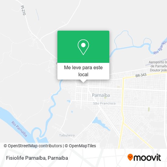 Fisiolife Parnaíba mapa