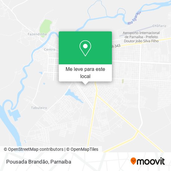 Pousada Brandão mapa