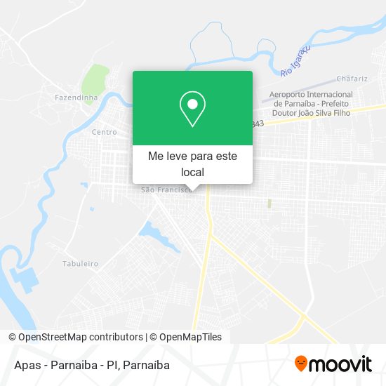 Apas - Parnaiba - PI mapa