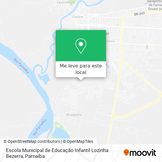 Escola Municipal de Educação Infantil Lozinha Bezerra mapa