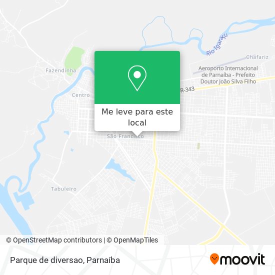 Parque de diversao mapa