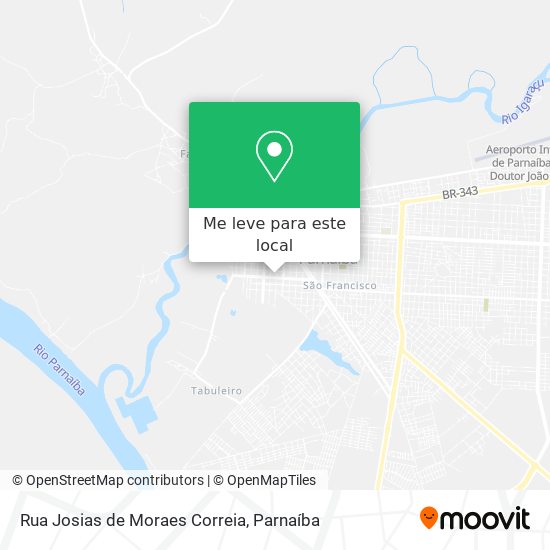 Rua Josias de Moraes Correia mapa
